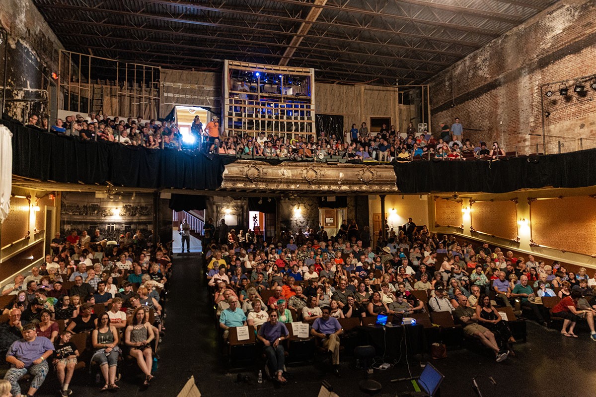 A full house at the Historic Homestake Opera House at Neutrino Day