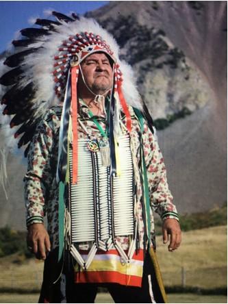 Chief Henry Red Cloud at a Lakota Regalia Ceremony